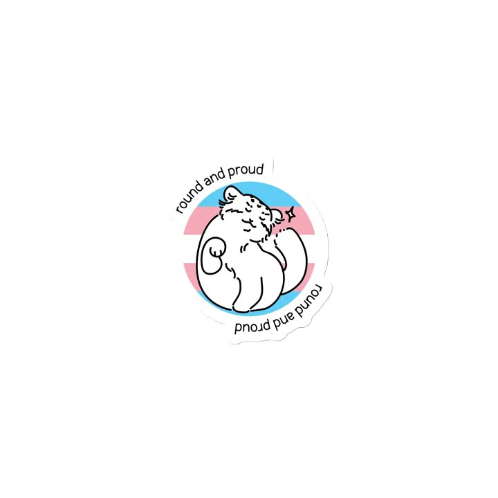 Round and Proud Manul Transgender Version - Magnet product image (1)