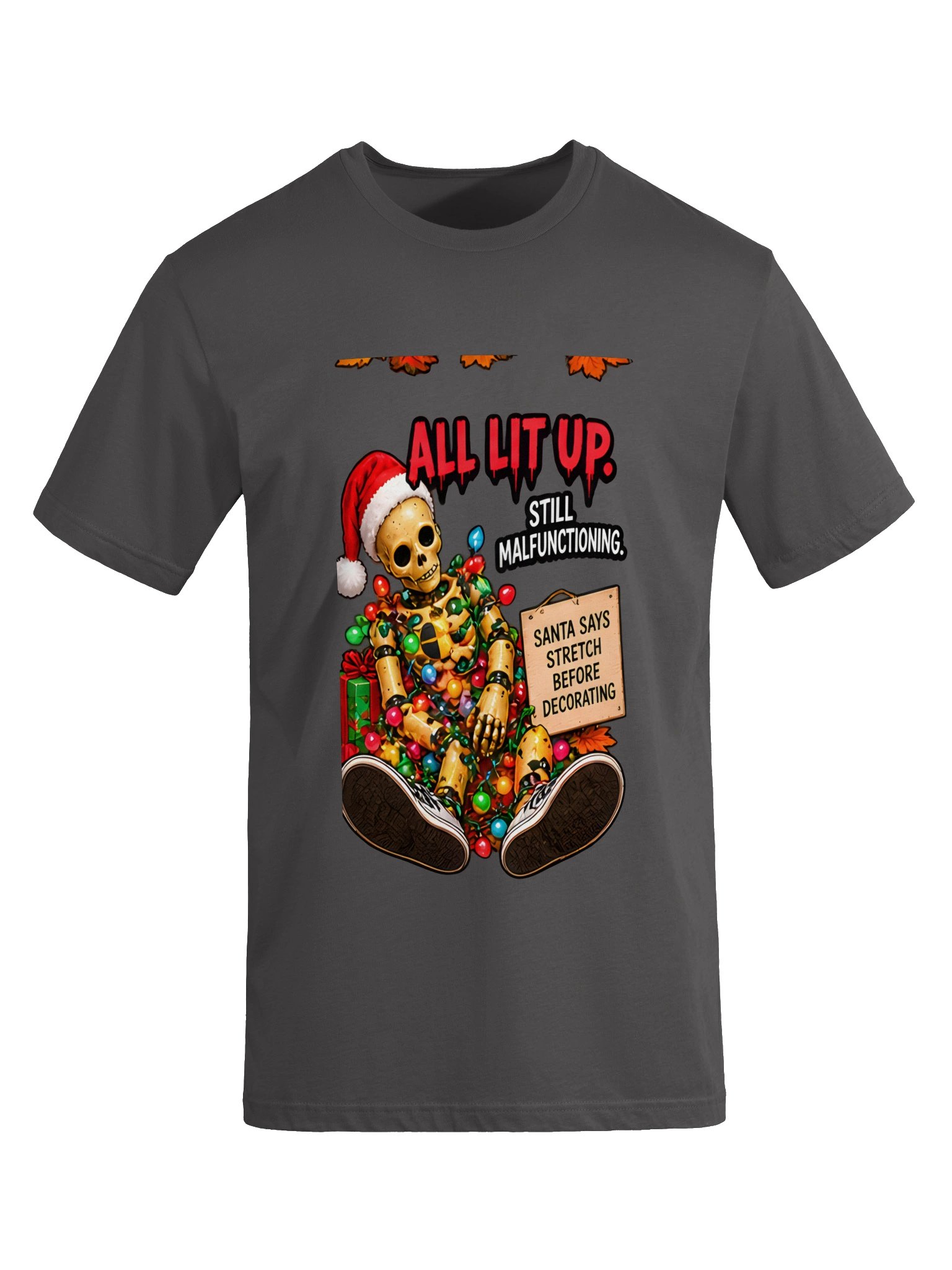 Funny Christmas Shirt — All Lit Up, Still Malfunctioning | Broken Sleigh™ product image (6)