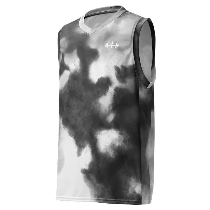 His House Performance V-Neck Muscle Tank - B&W Tie Dye product image (2)