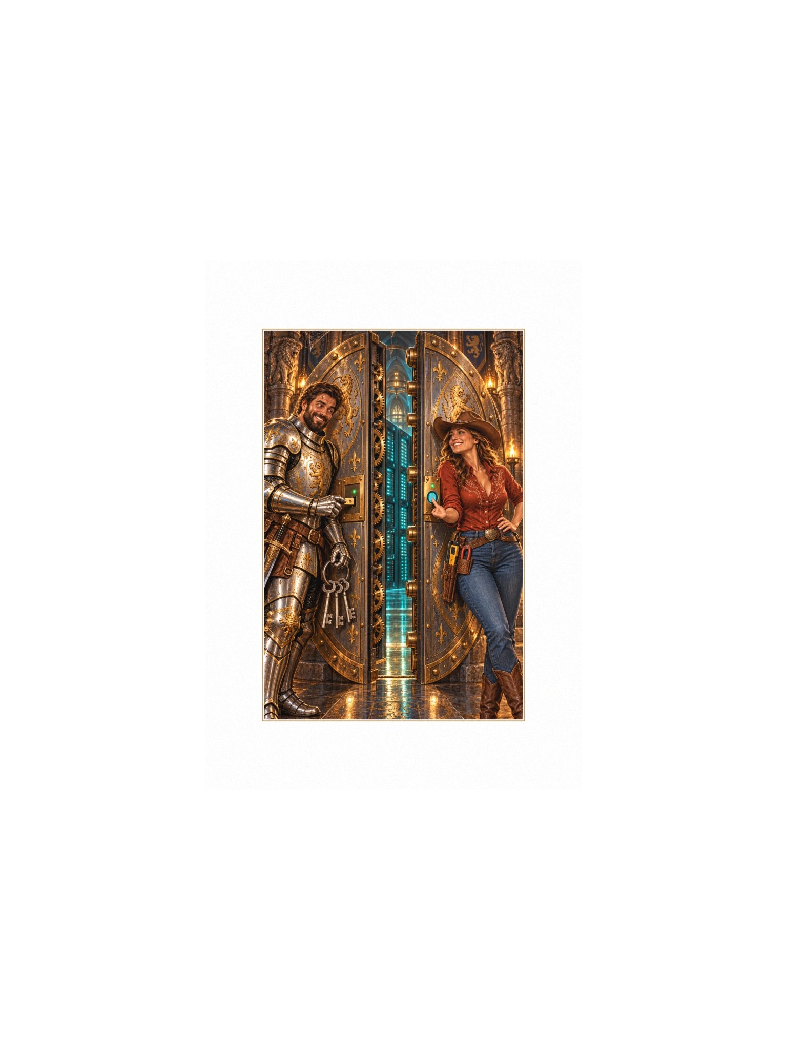 Two Factor Small Art Print product image (1)