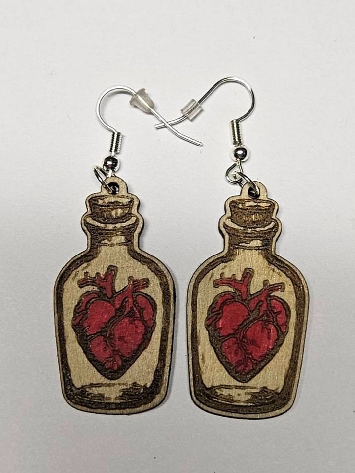 Heart Jar Earing product image (1)