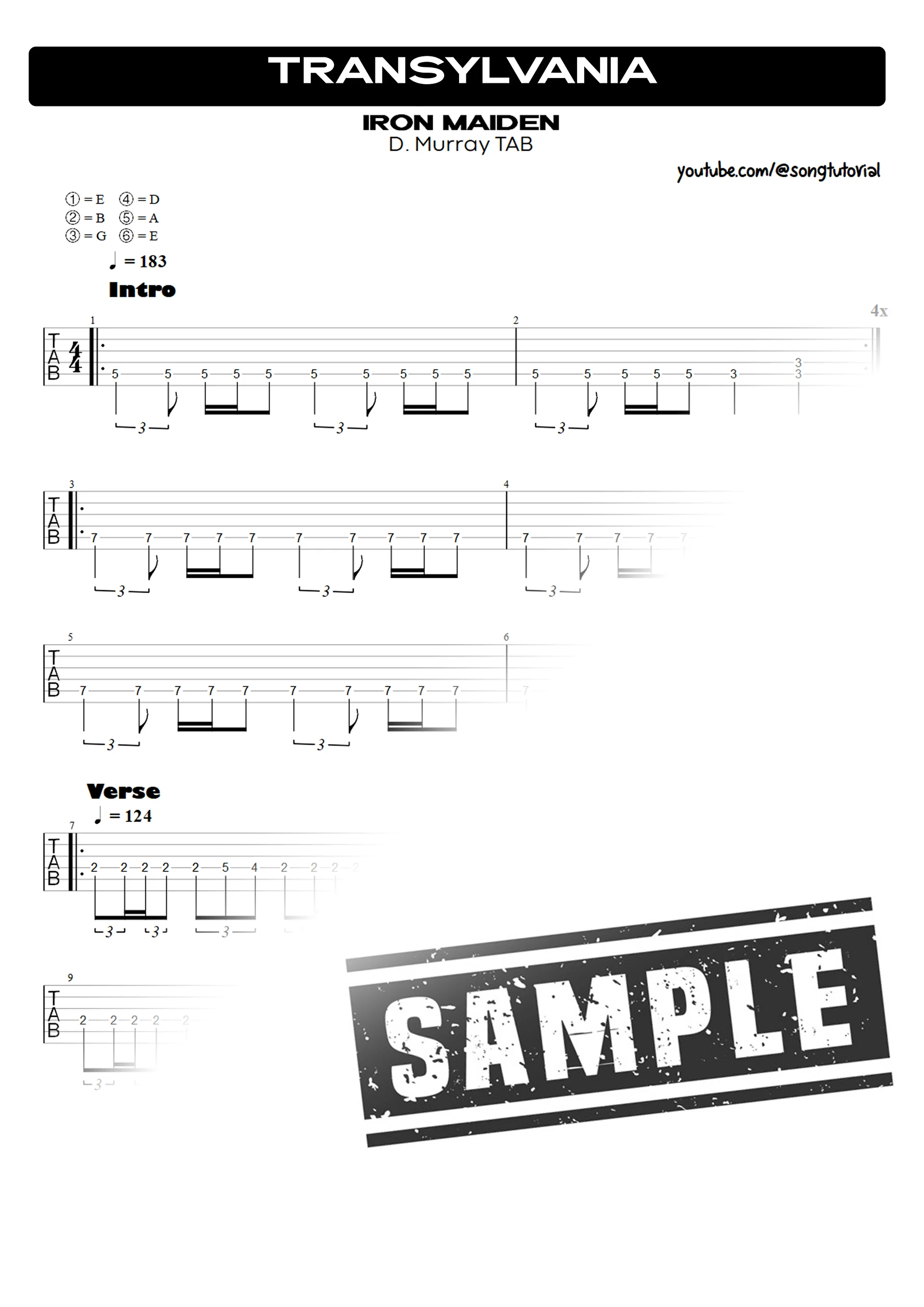 Iron Maiden | Complete Album PDF Tabs | Guitar Pro | Debut 1980 product image (2)