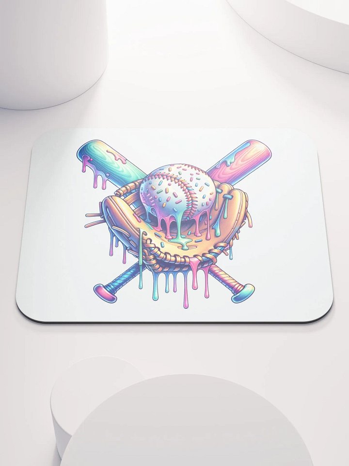 Ice Cream Sprinkles Baseball Colorful Dreams Mouse Pad product image (2)