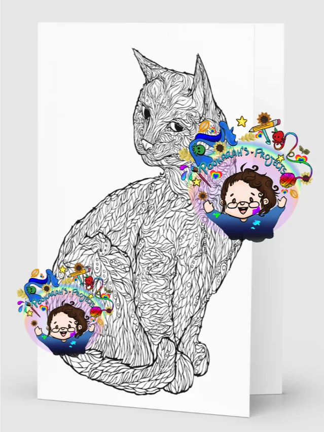 Glossy Greeting Cards - Cat! product image (1)