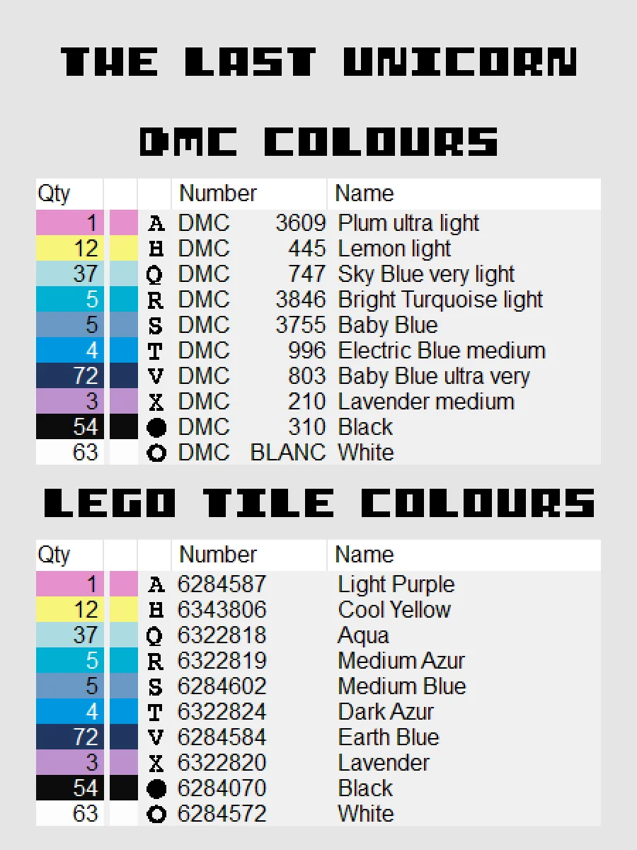 The Last Unicorn Pixel Art product image (4)