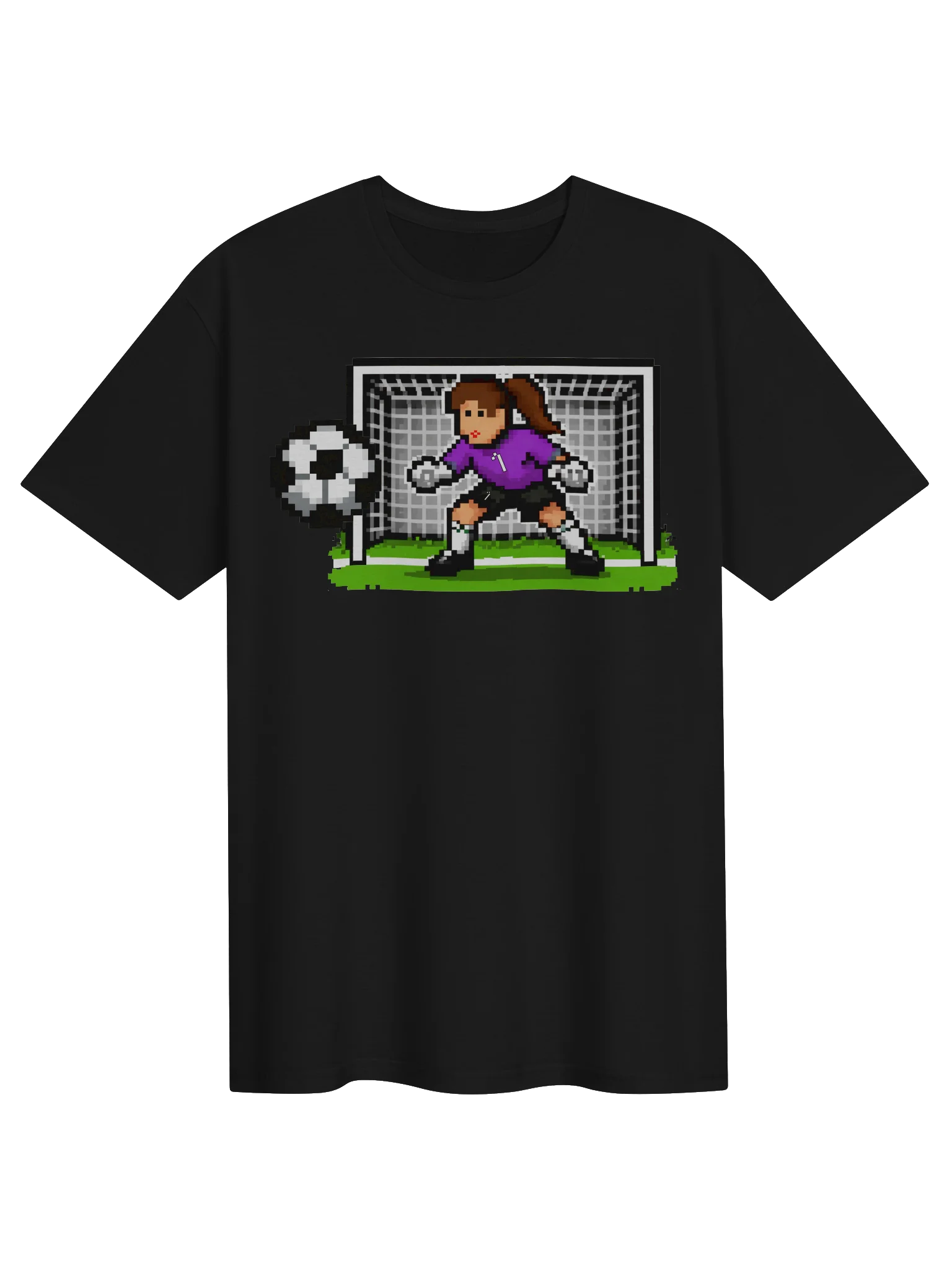8Bit Pixel Goalkeeper Tee — #1 Purple product image (1)