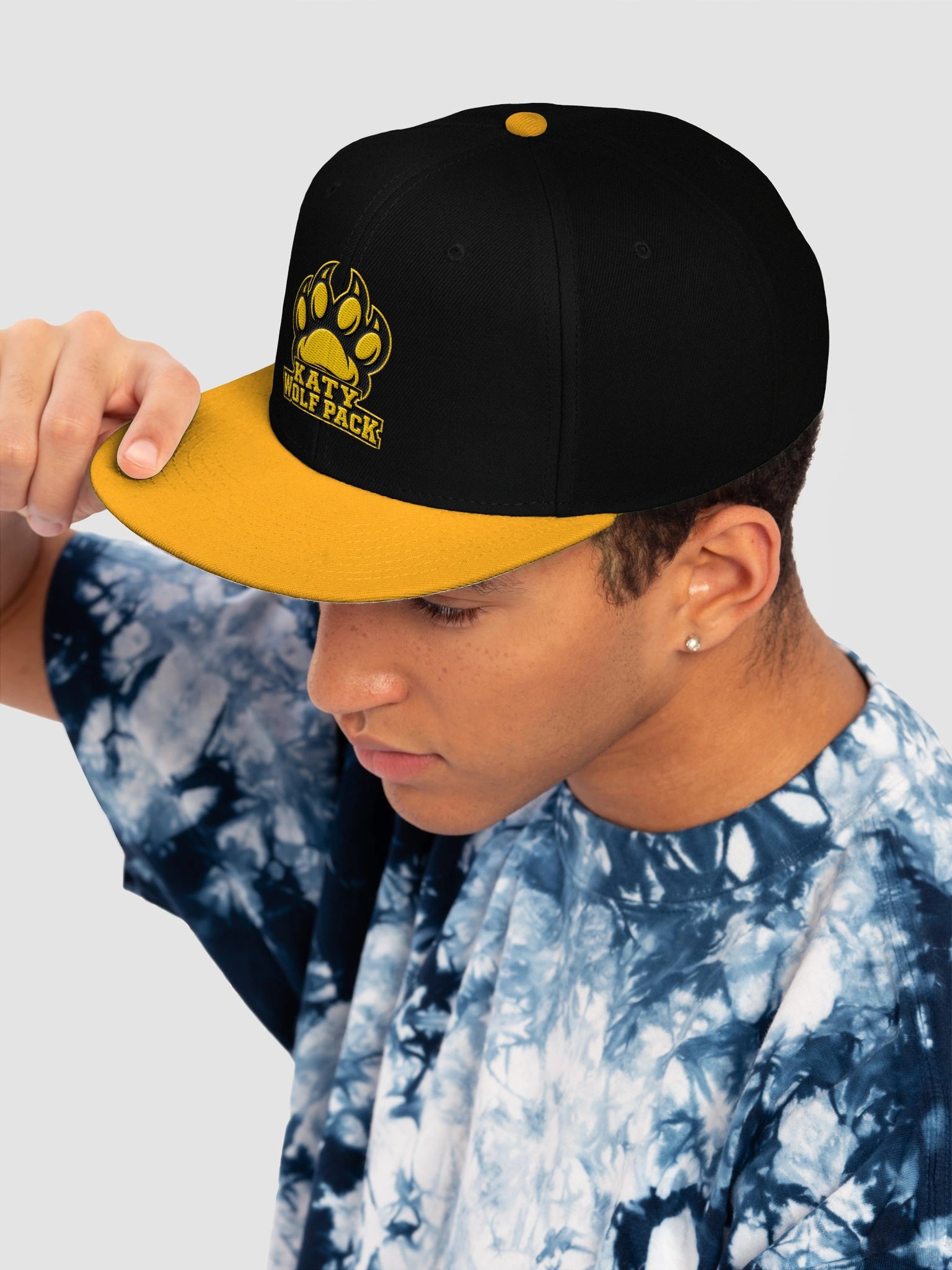 Katy Wolf Pack Paw Logo Snapback Cap product image (7)