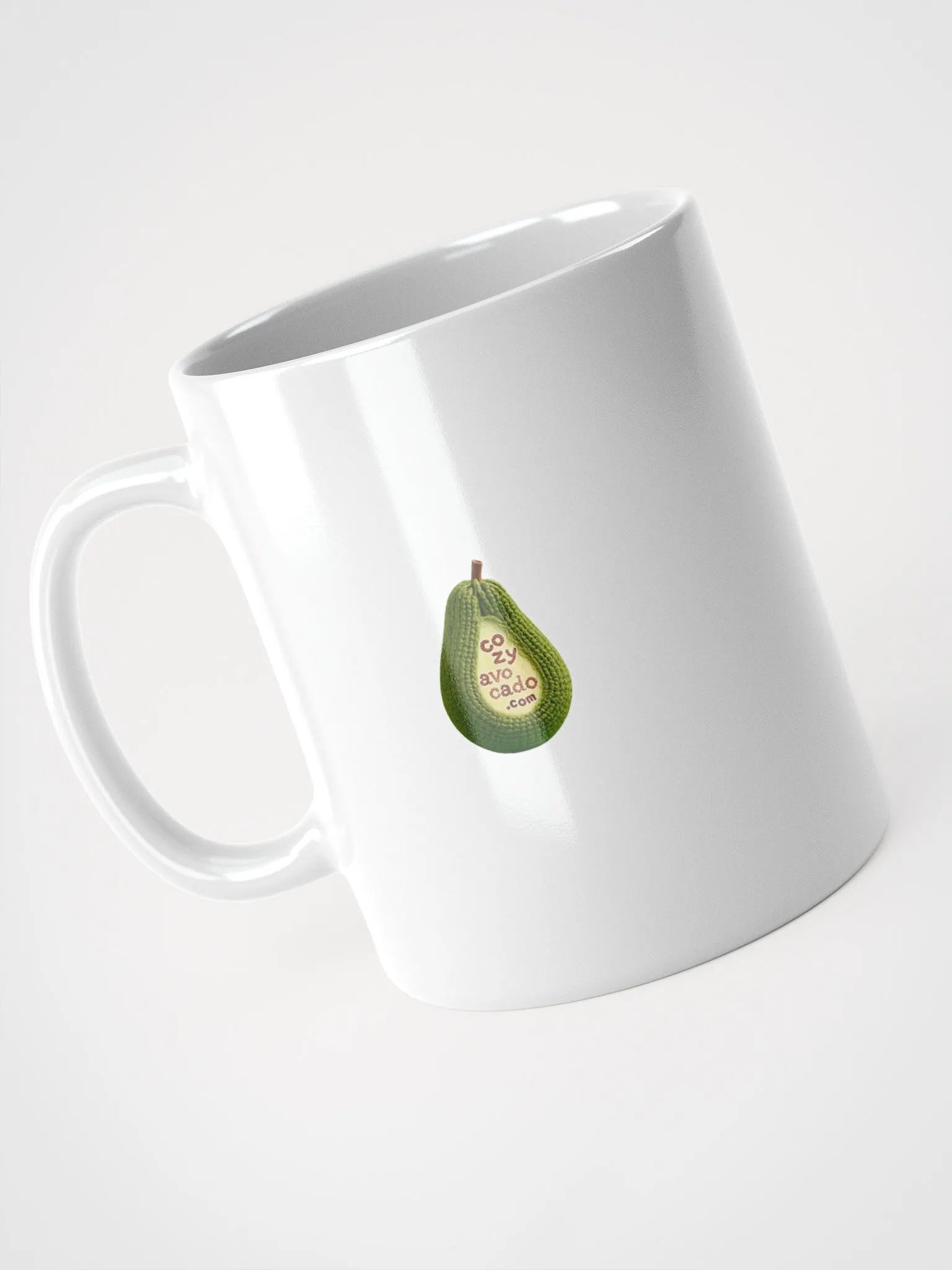 CozyAvocado White Glossy Broccoli Mug #1 product image (3)