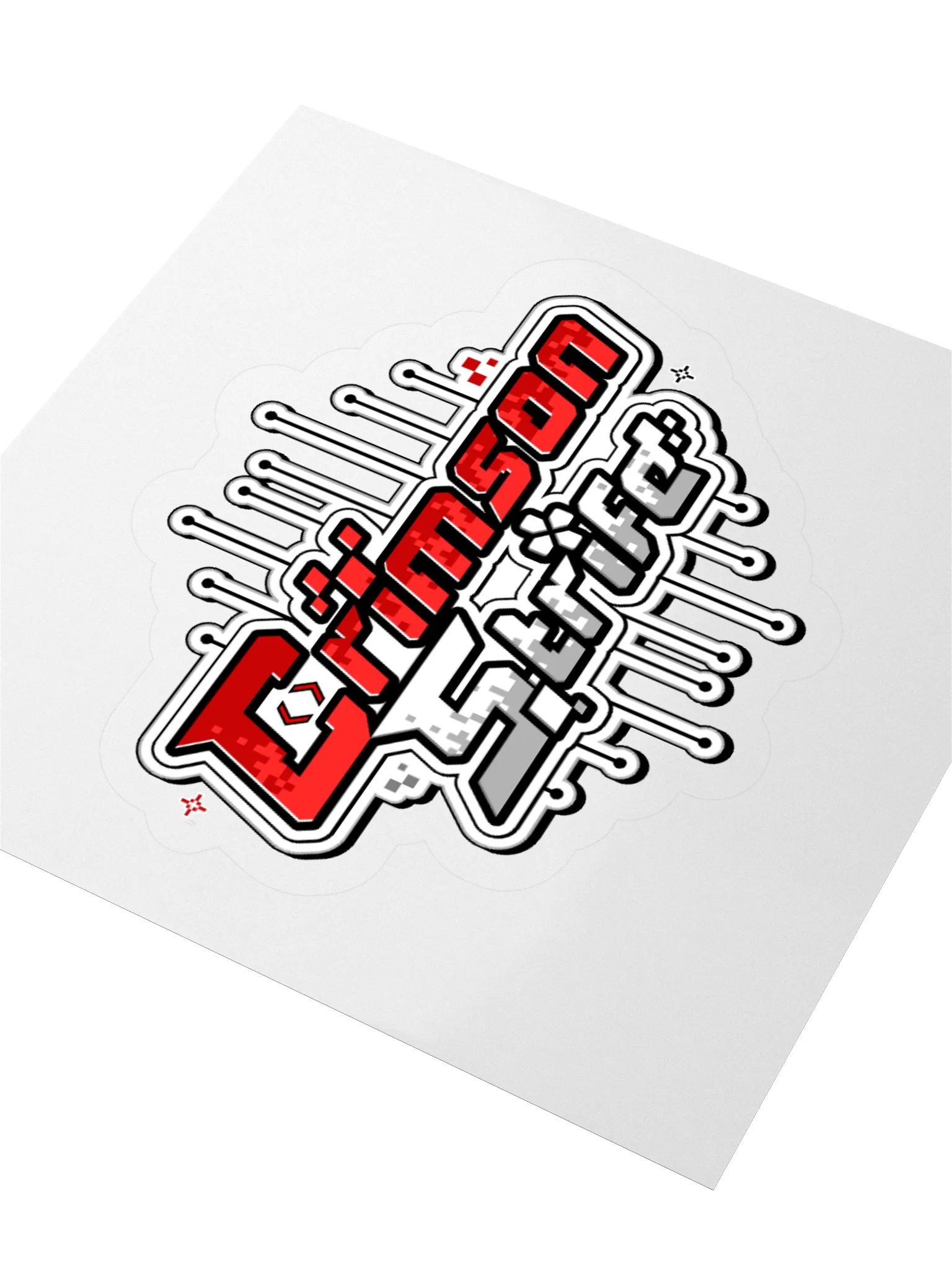 CrimsonStrife Square Logo Kiss Cut Stickers product image (9)