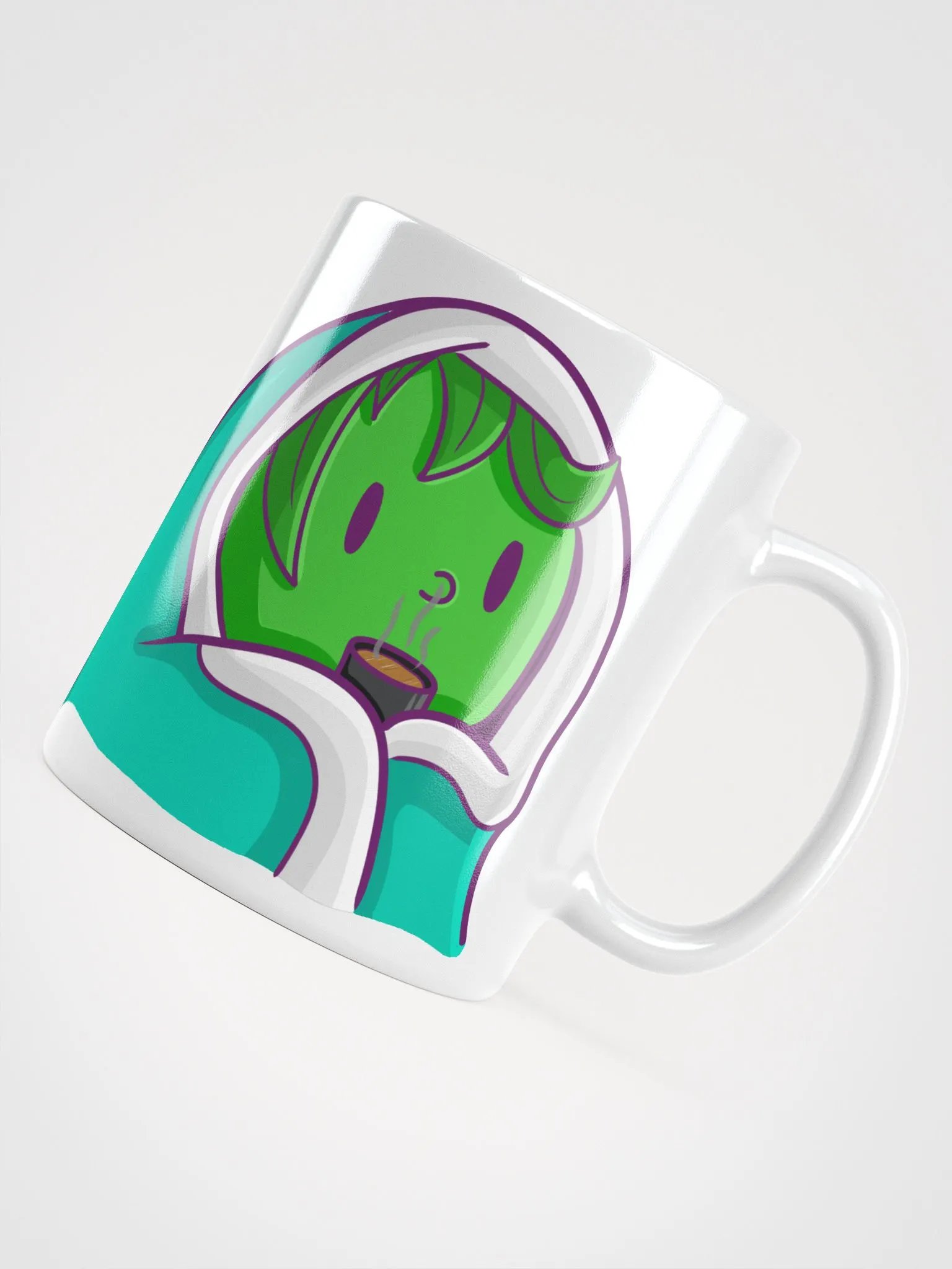 Teal Rose Cuddler Mug | Art by Duck product image (4)