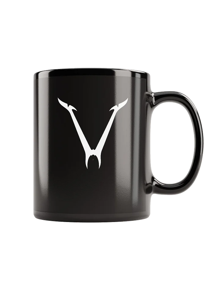 Vampir™ White Logo - Black Gloss Mug product image (1)