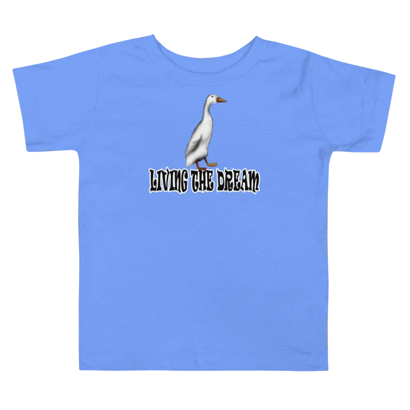 Duck "LIVING THE DREAM", Toddler T-Shirt - Bella+Canvas product image (1)