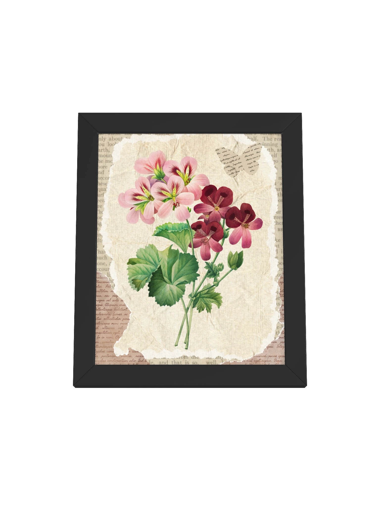 Vintage Botanical Rose Framed Print product image (4)