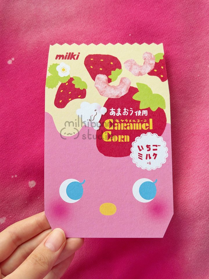 Strawberry Caramel Corn Postcard product image (2)