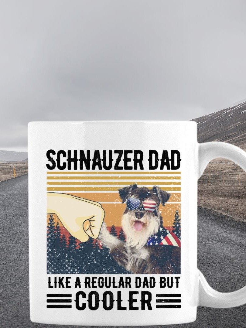 Schnauzer Dad: Like A Regular Dad But Cooler Coffee Mug product image (1)