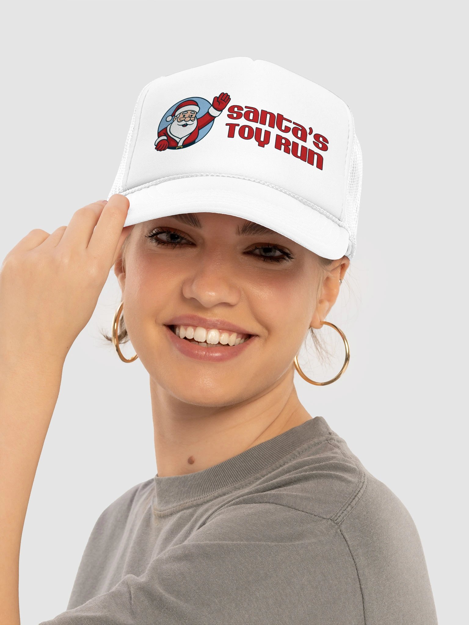 Santa's Toy Run Trucker Hat product image (5)