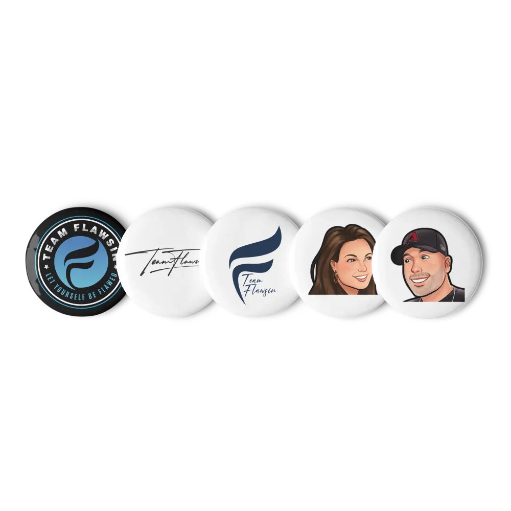Team Flawsin Set of Pin Buttons product image (2)