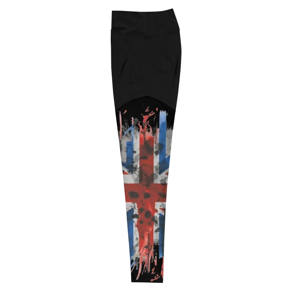 Urban Graffiti Union Jack Split leggings product image (3)