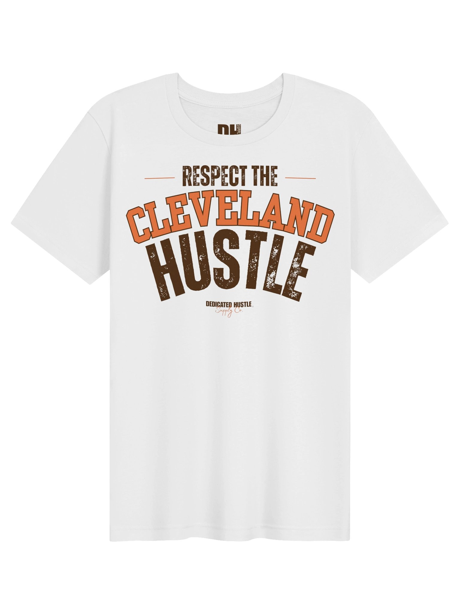 Respect the Cleveland Hustle - Varsity Edition Tee | White product image (1)