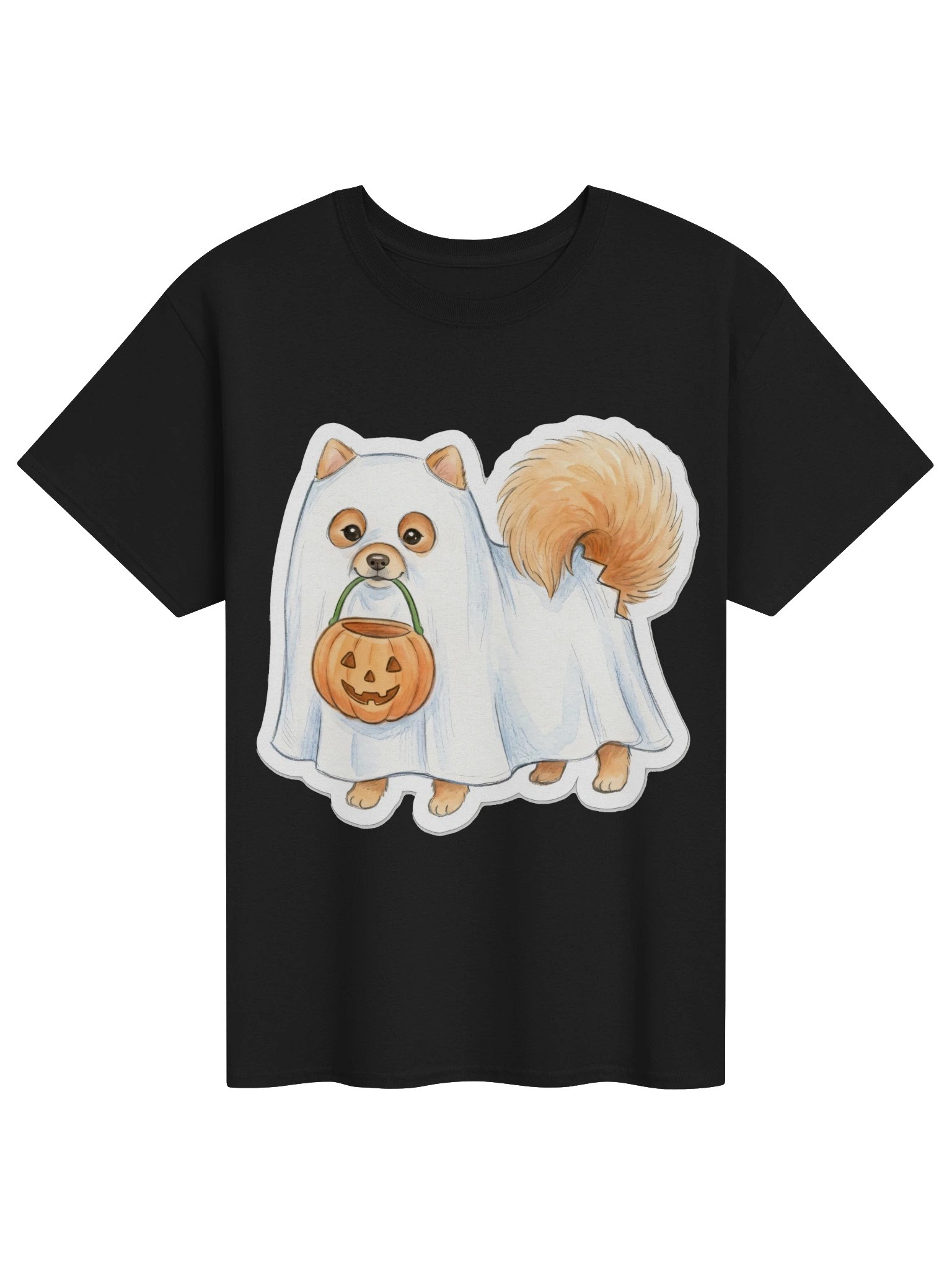 Little Ghost Pomeranian Tee product image (1)