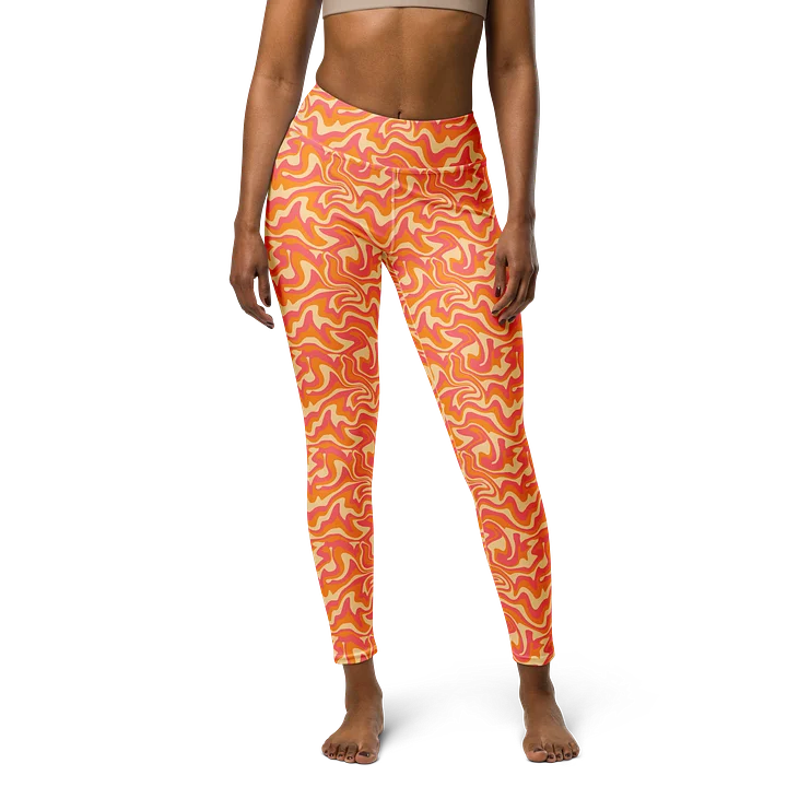 Stylish Groovy Hippie Aesthetic Yoga Leggings product image (1)