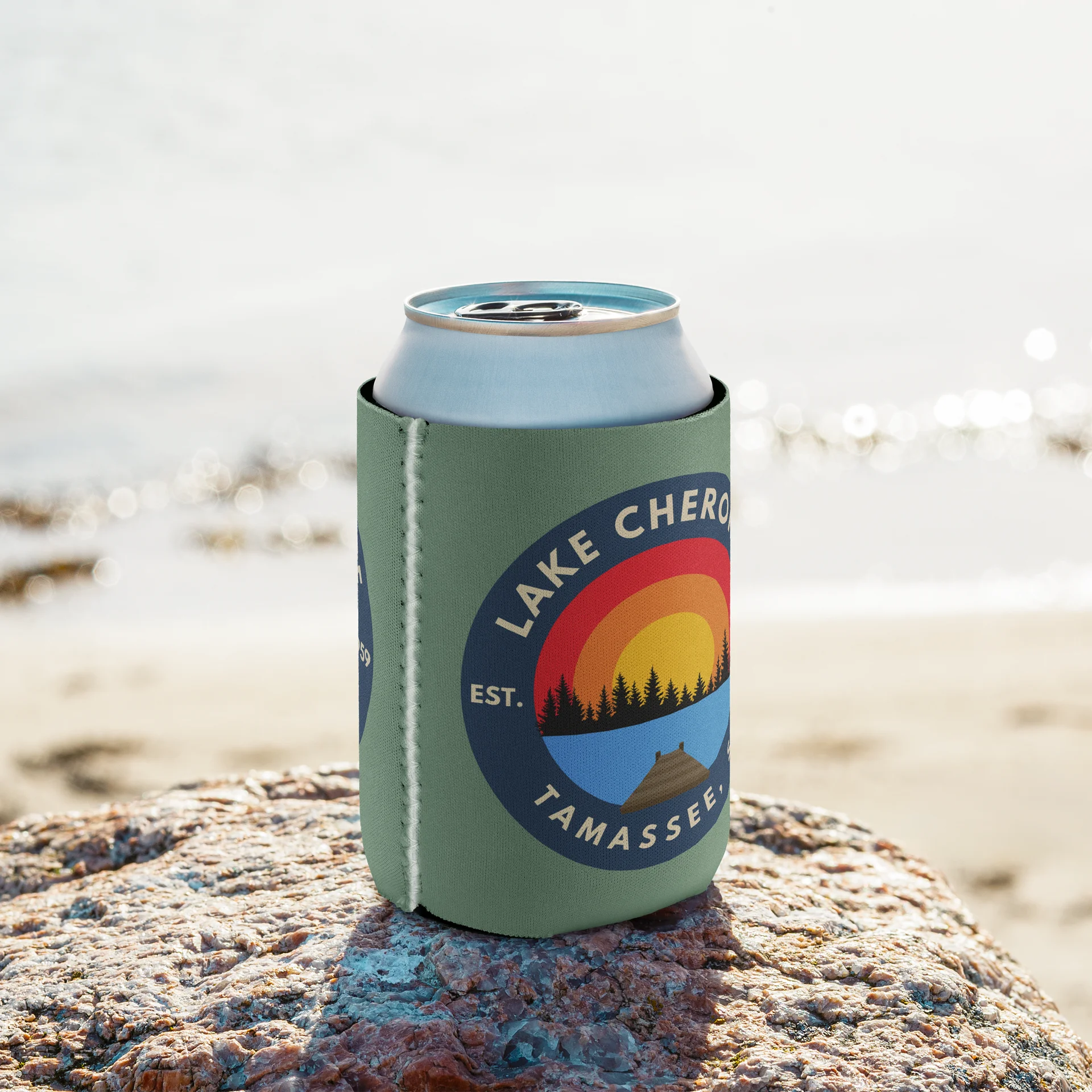 Lake Cherokee Sunset Koozie product image (9)