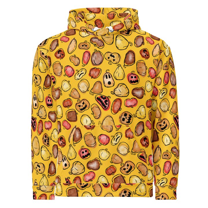 Recycled Unisex Hoodie - Gourdgeous II - Yellow product image (1)