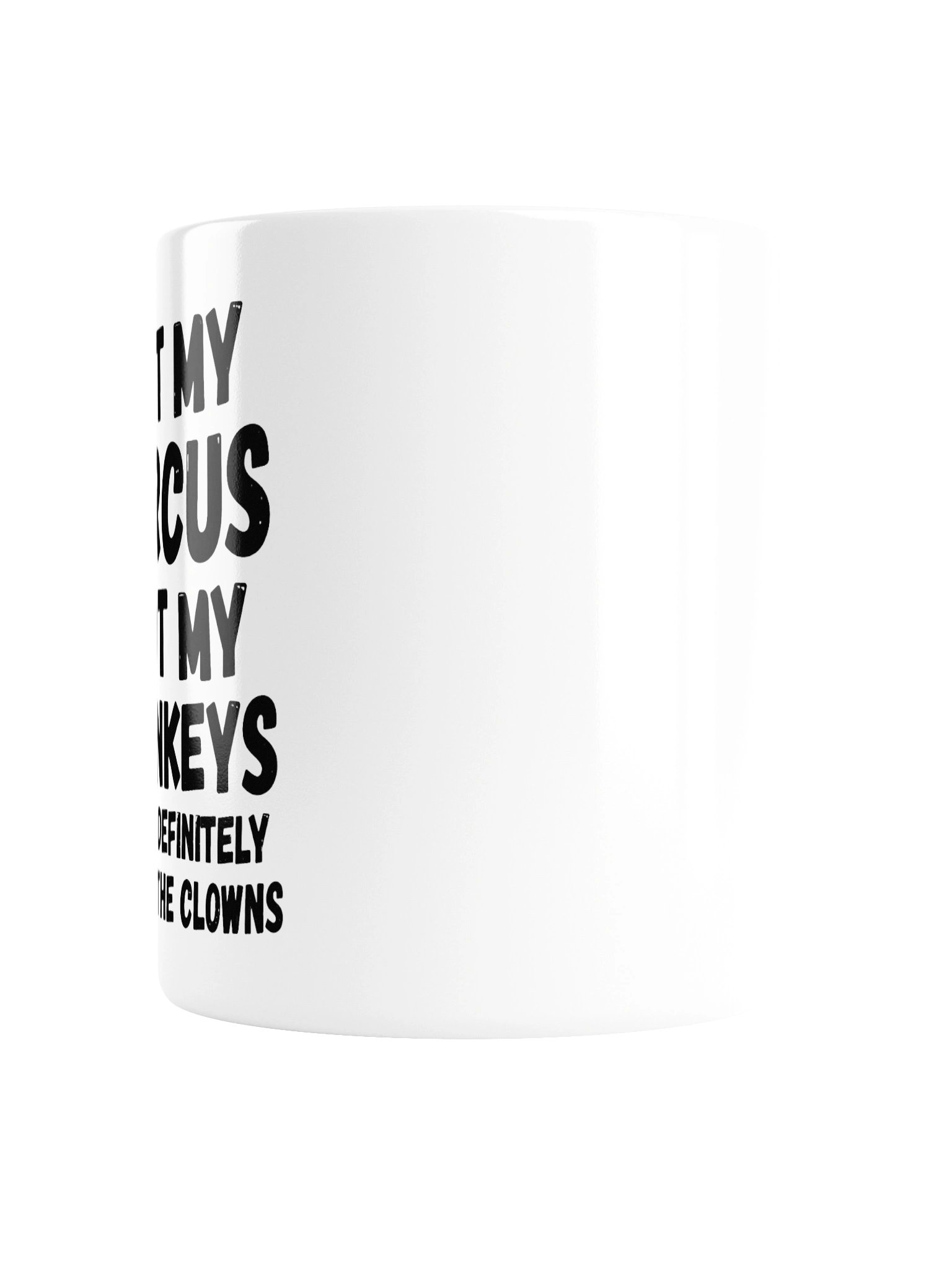 Not My Circus, Not My Monkeys Funny Sarcastic Coffee Mug product image (6)