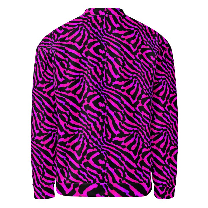 Purple Zebra Bomber Jacket product image (2)