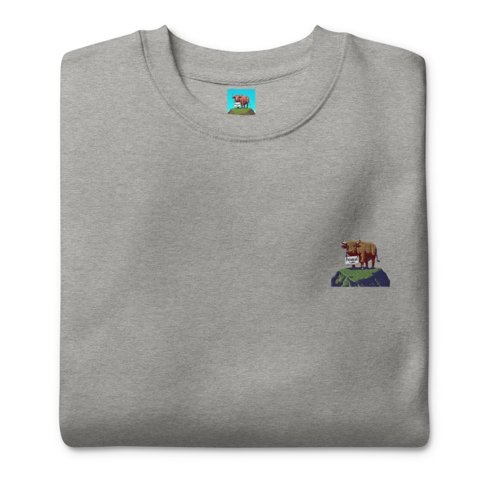 Ethereum is good image crewneck (grey) product image (11)