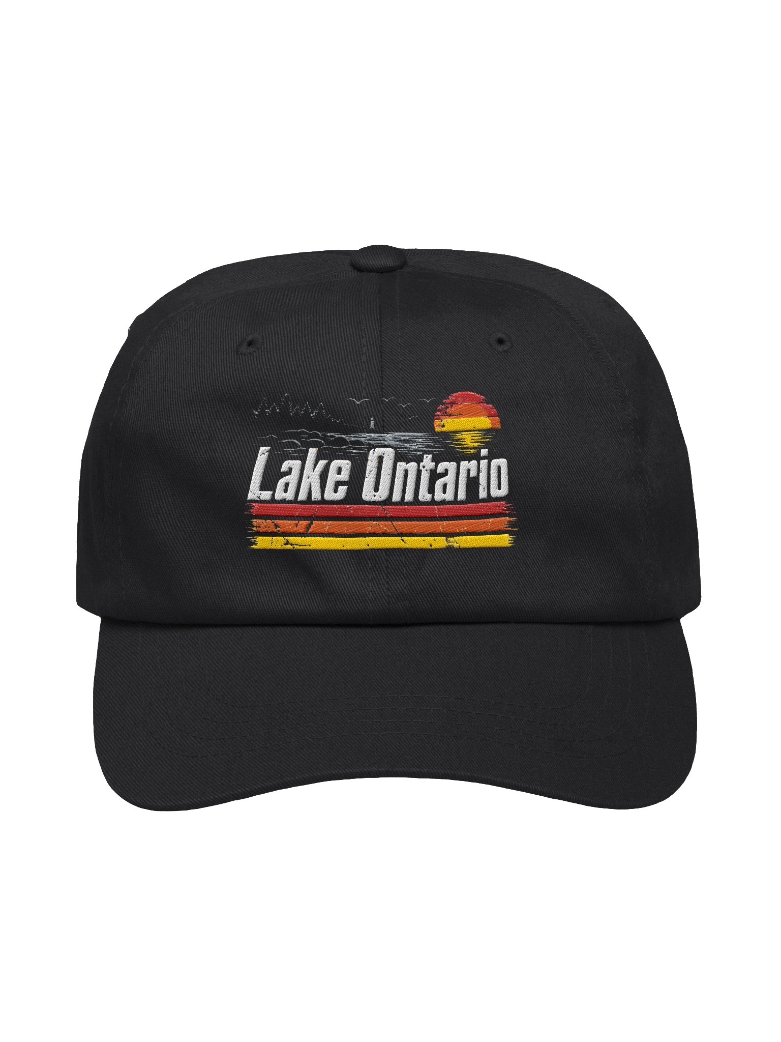 Retro Sunset Great Lakes Lake Ontario Hat product image (2)