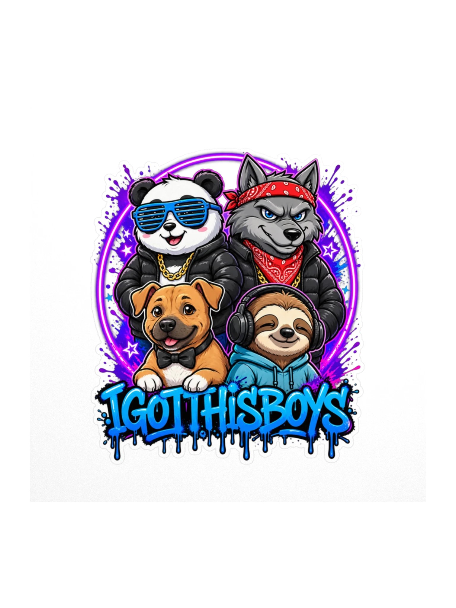 IGotThisBoys Squad Kiss Cut Sticker product image (1)