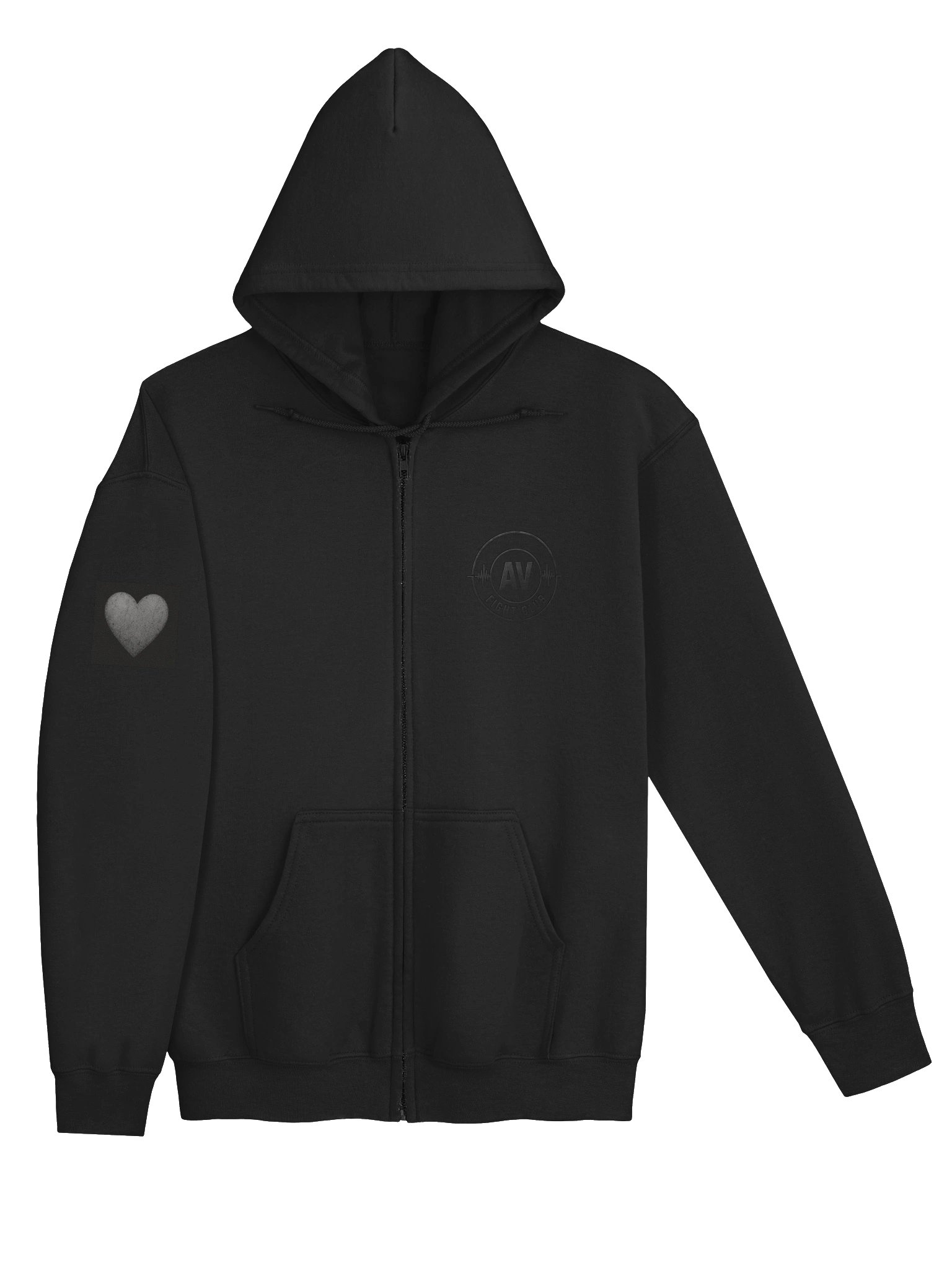 AV Fight Club Zipup Hoodie (Front Logo and ❤️ ONLY) product image (3)