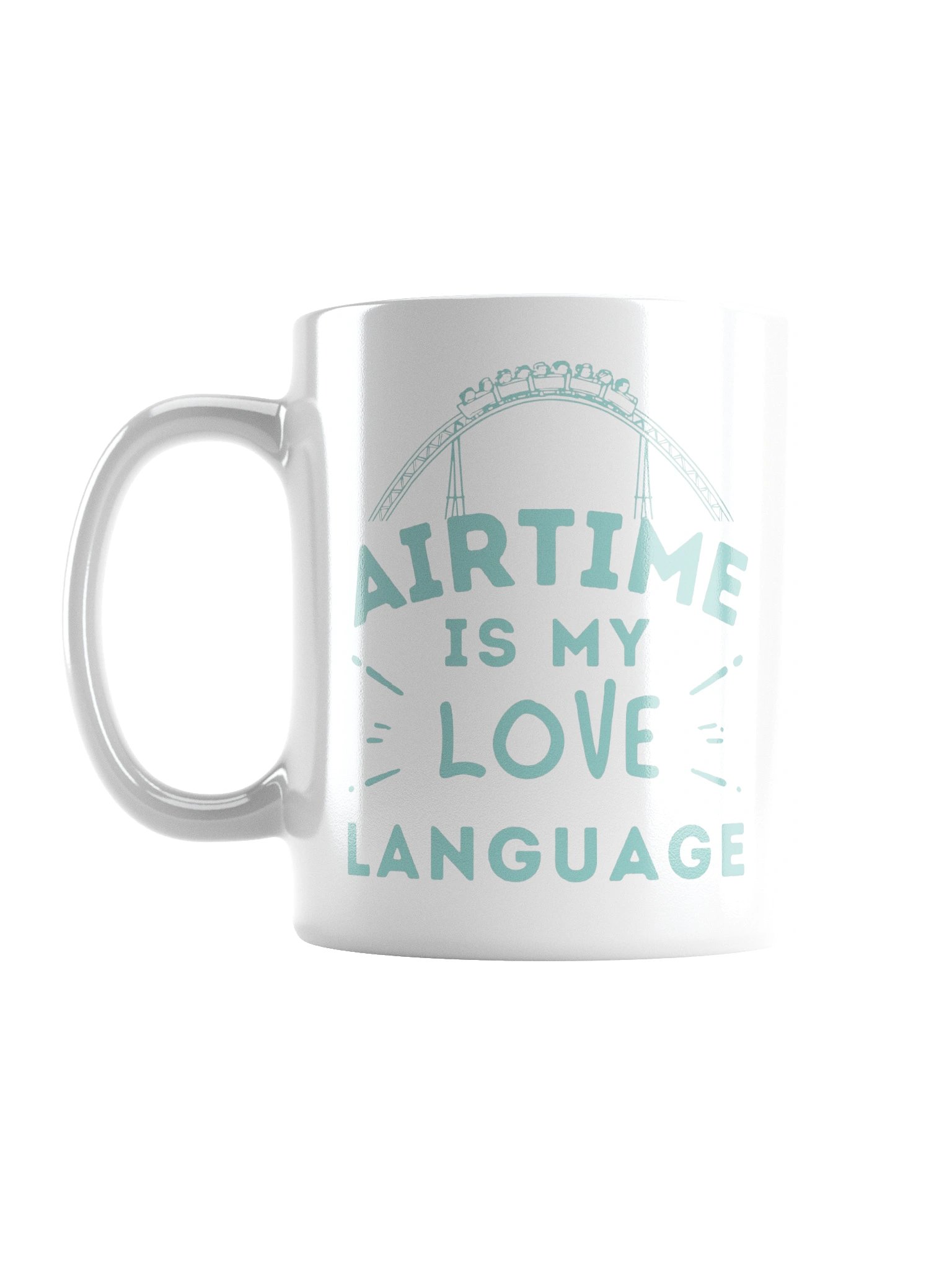 Airtime Is My Love Language Mug • Roller Coaster Coffee Cup • Theme Park Gift product image (1)