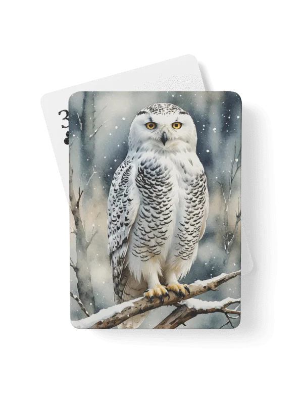 Snowy Owl Playing Cards product image (1)