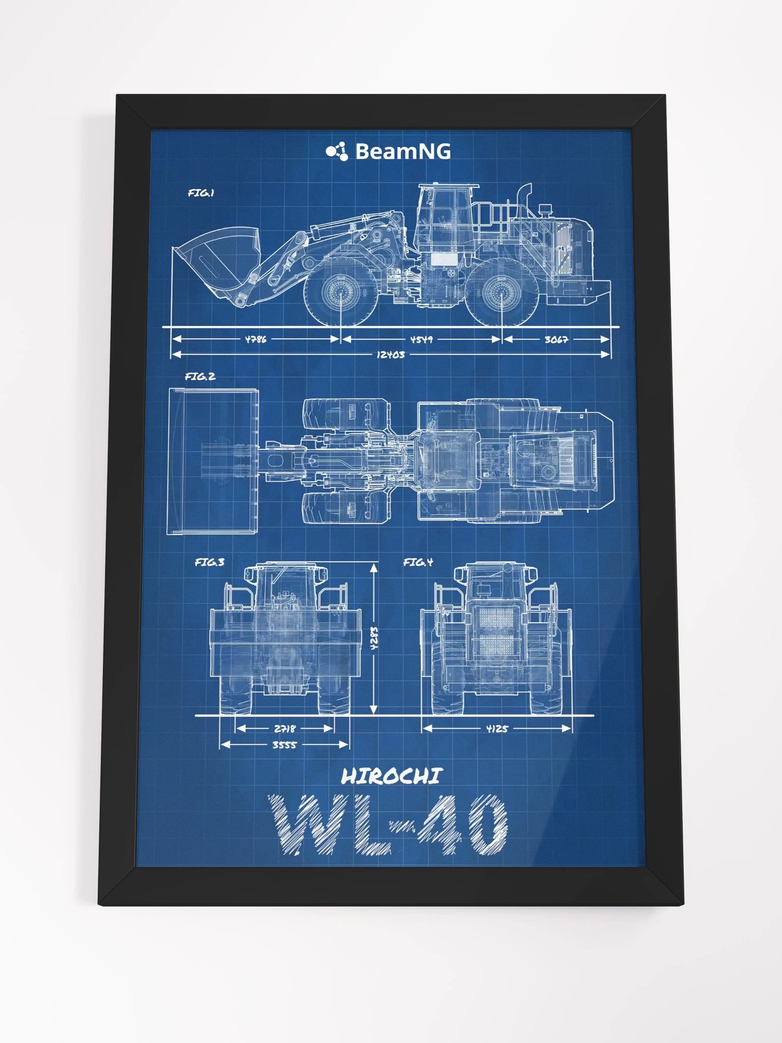 Framed Poster: Hirochi WL-40 Blueprint product image (4)