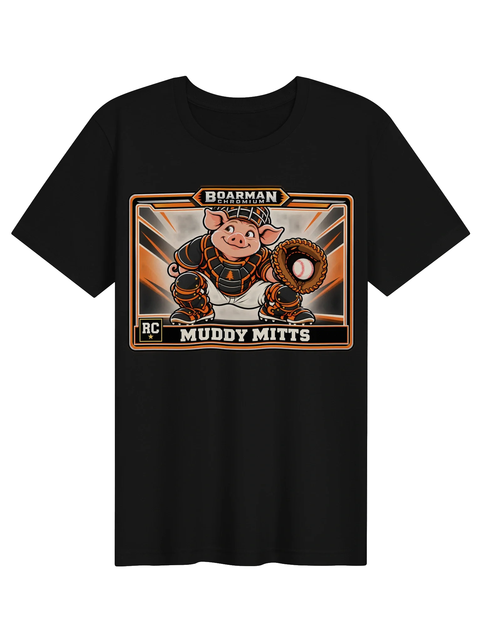 Boarman Chromium: Muddy Mitts Tee — Black — photo 1