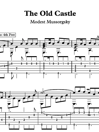 The Old Castle by Modest Mussorgsky product image (2)