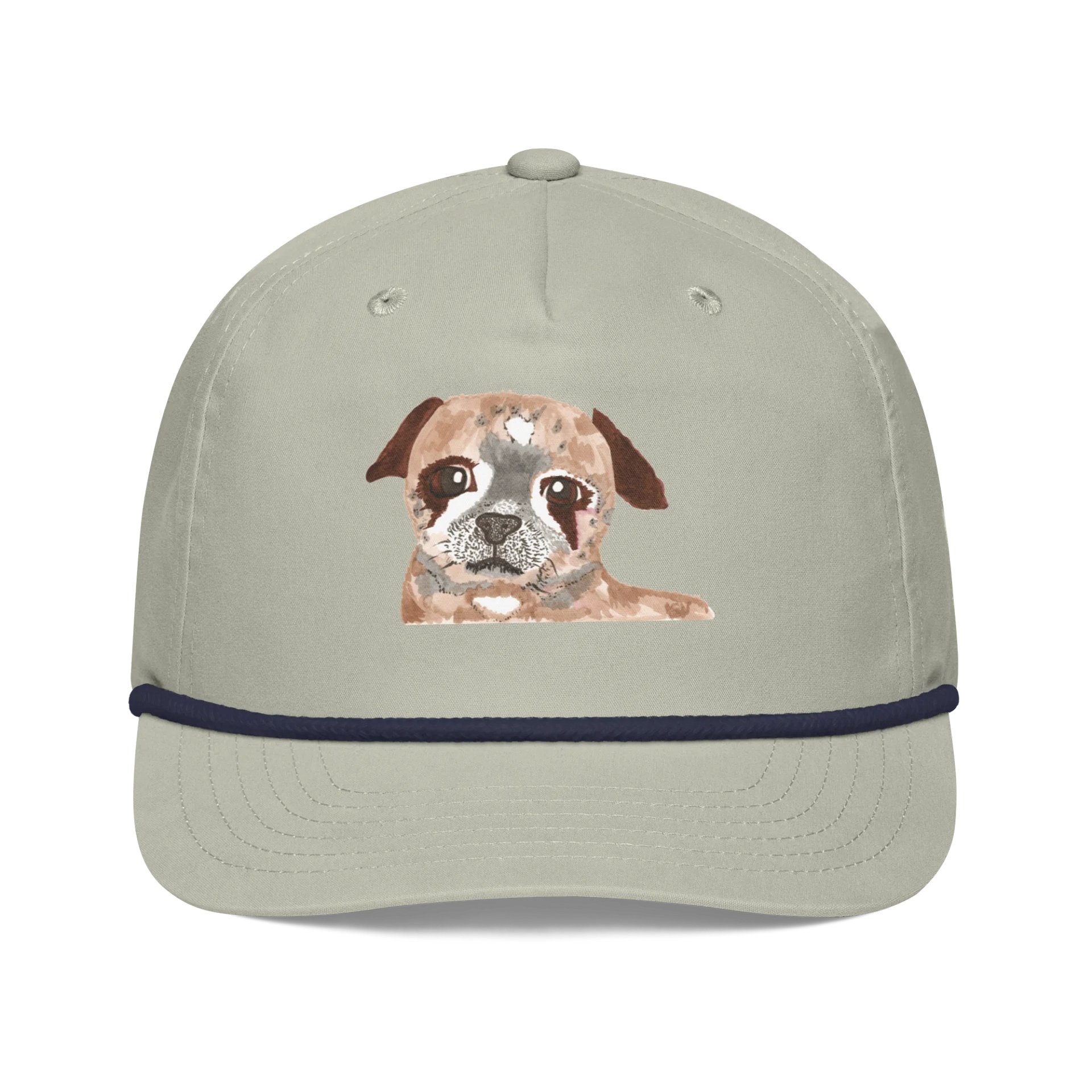 Pug Watercolour Golf Rope Cap product image (1)