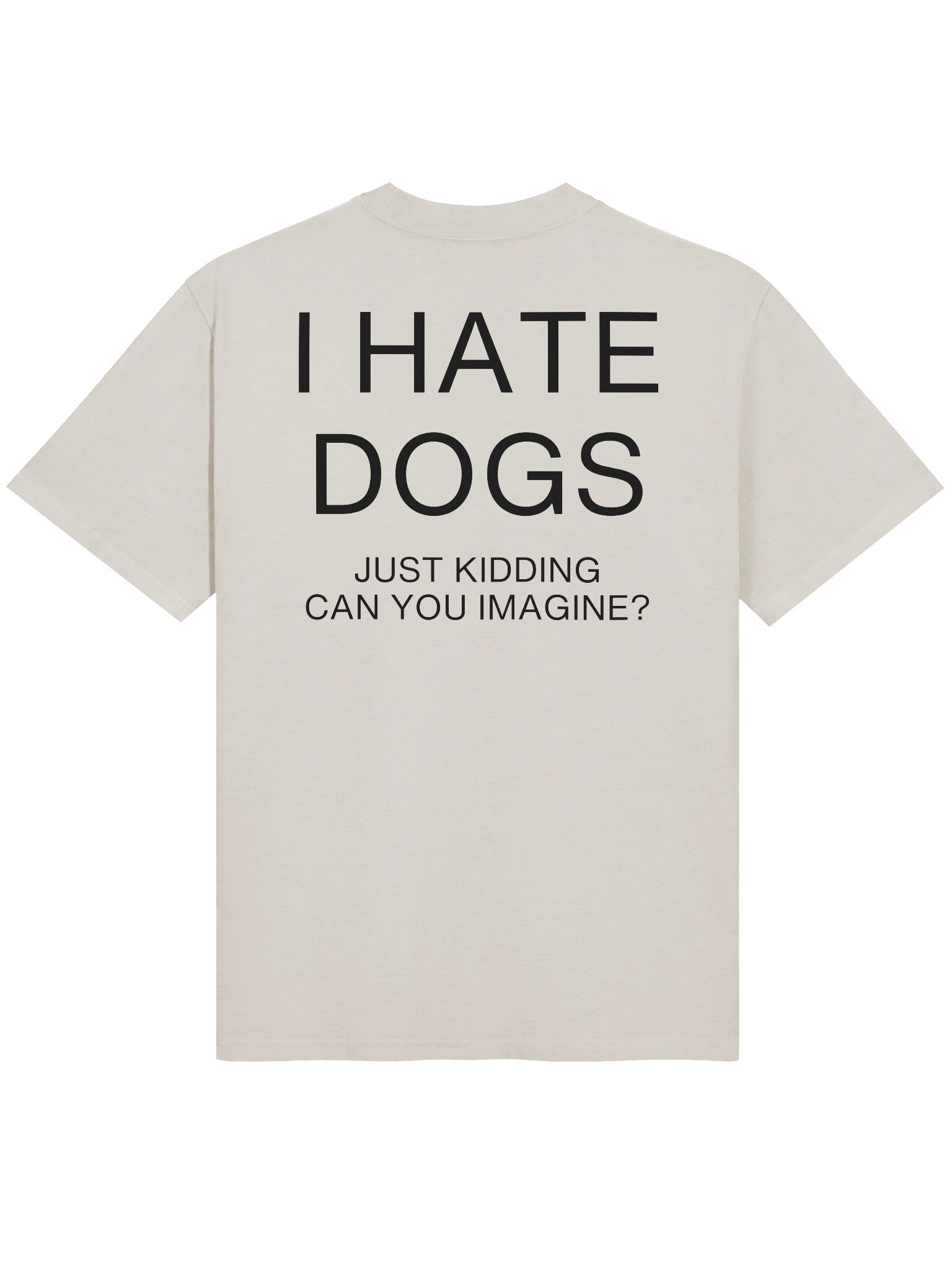 I HATE DOGS // Oversized Faded Tee product image (1)