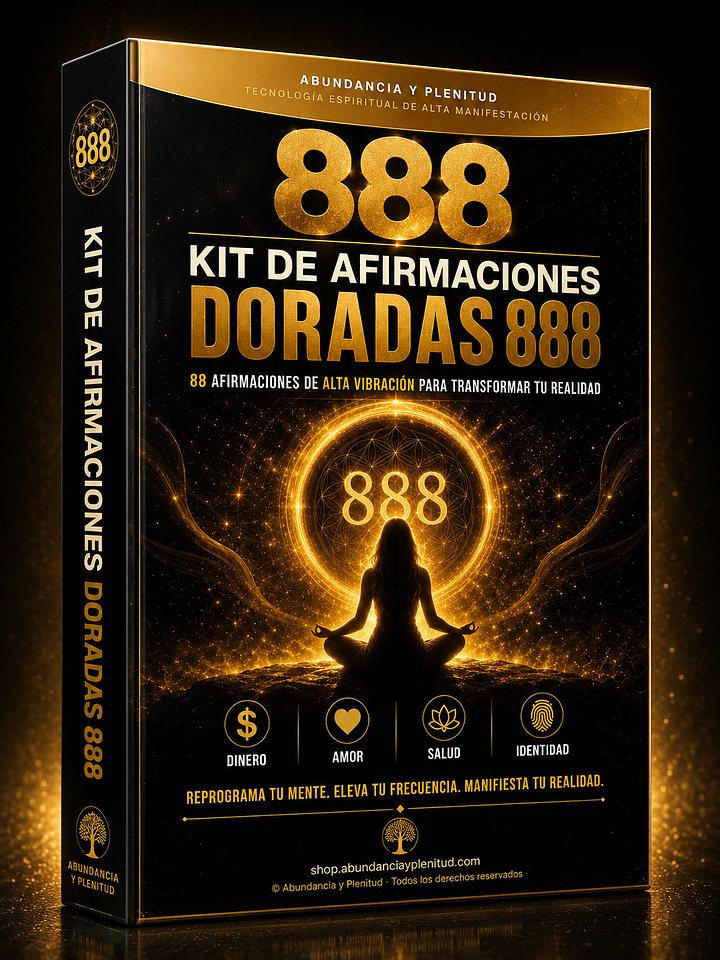 ✨ KIT DE AFIRMACIONES DORADAS 888 ✨ product image (1)