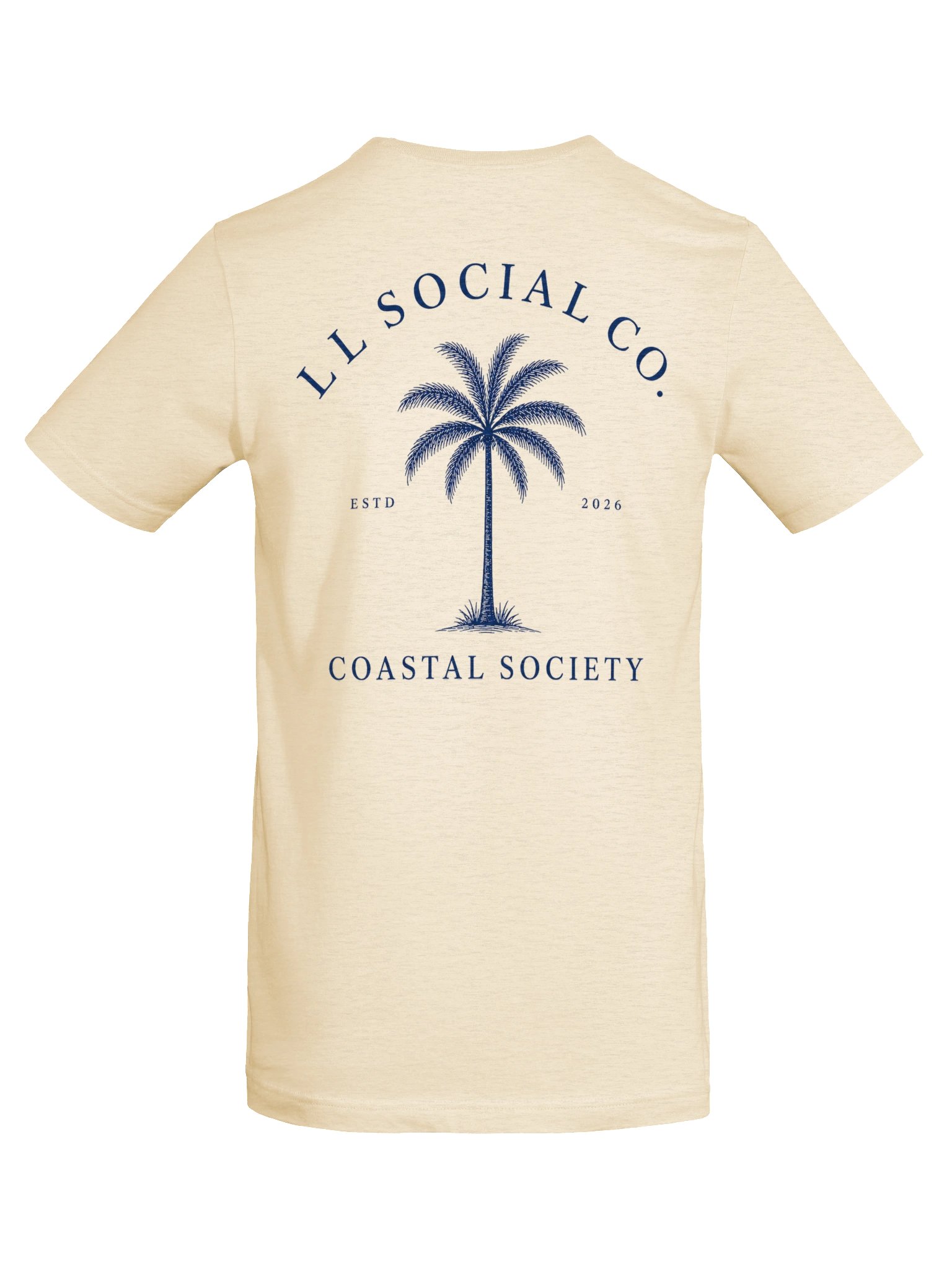 LL Social Co. Coastal Society Essential Tee — Palm | Navy product image (86)