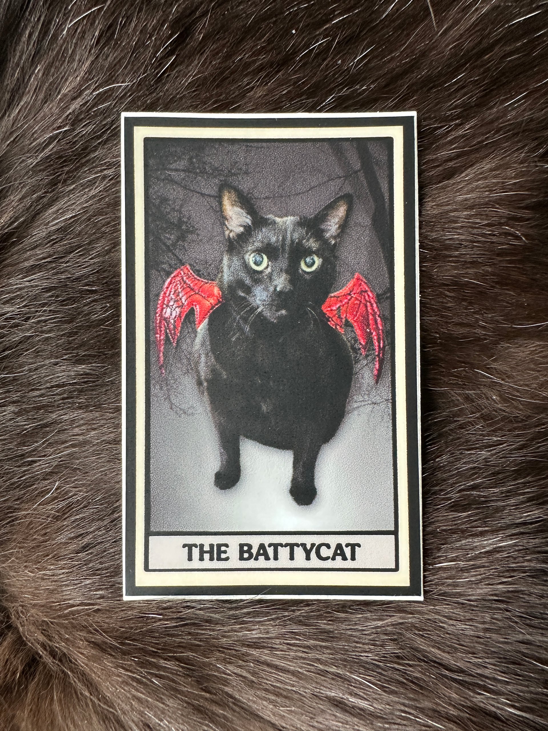 The Battycat tarot sticker product image (1)