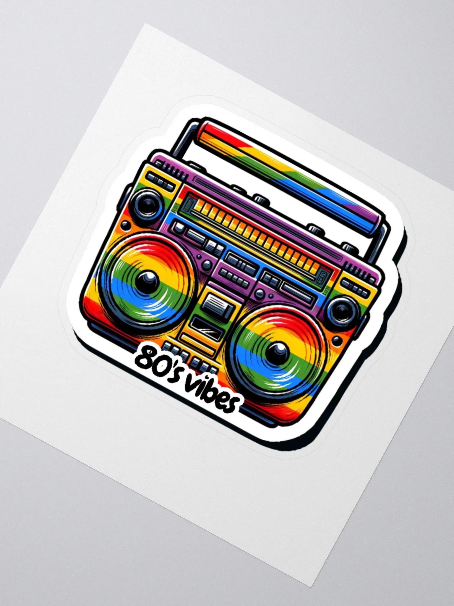 80's Music-80's Vibes-80's Music Lives In My Soul Sticker product image (6)