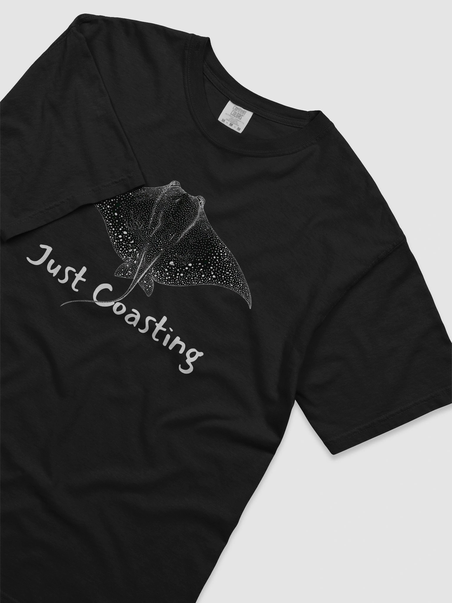 Just Coasting – Peaceful Stingray Nature Tee - Large image design product image (2)
