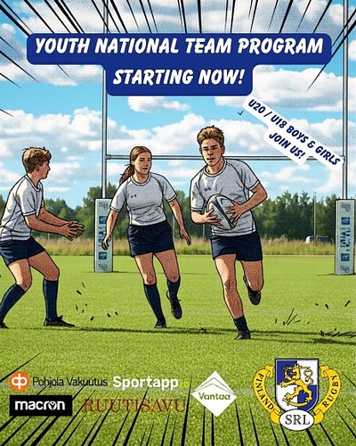 Are you a U18 or U20 player? Come and build the future of youth national teams with us! 🏉🇫🇮

The Finnish Rugby Federation inv...