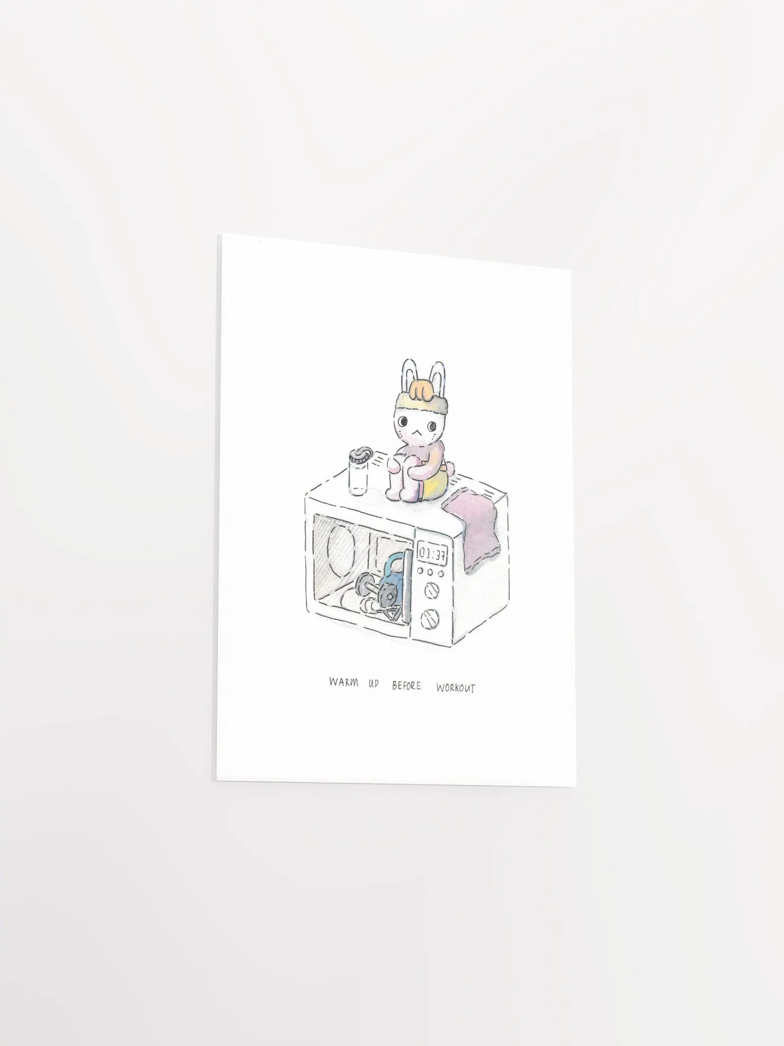Warm up before Workout Art Print product image (12)