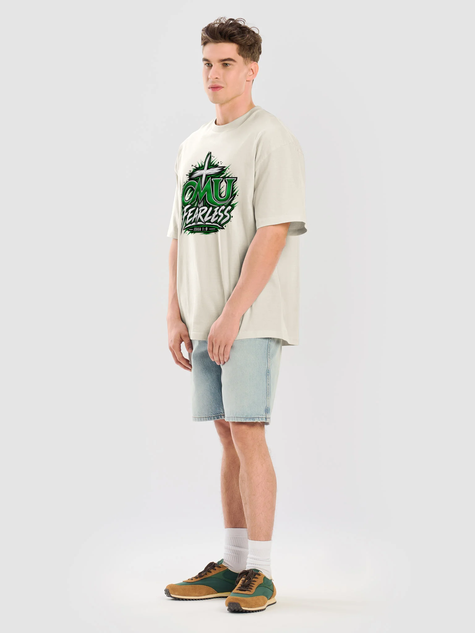 CMU Fearless Joshua 1:9 Oversized Tee product image (14)