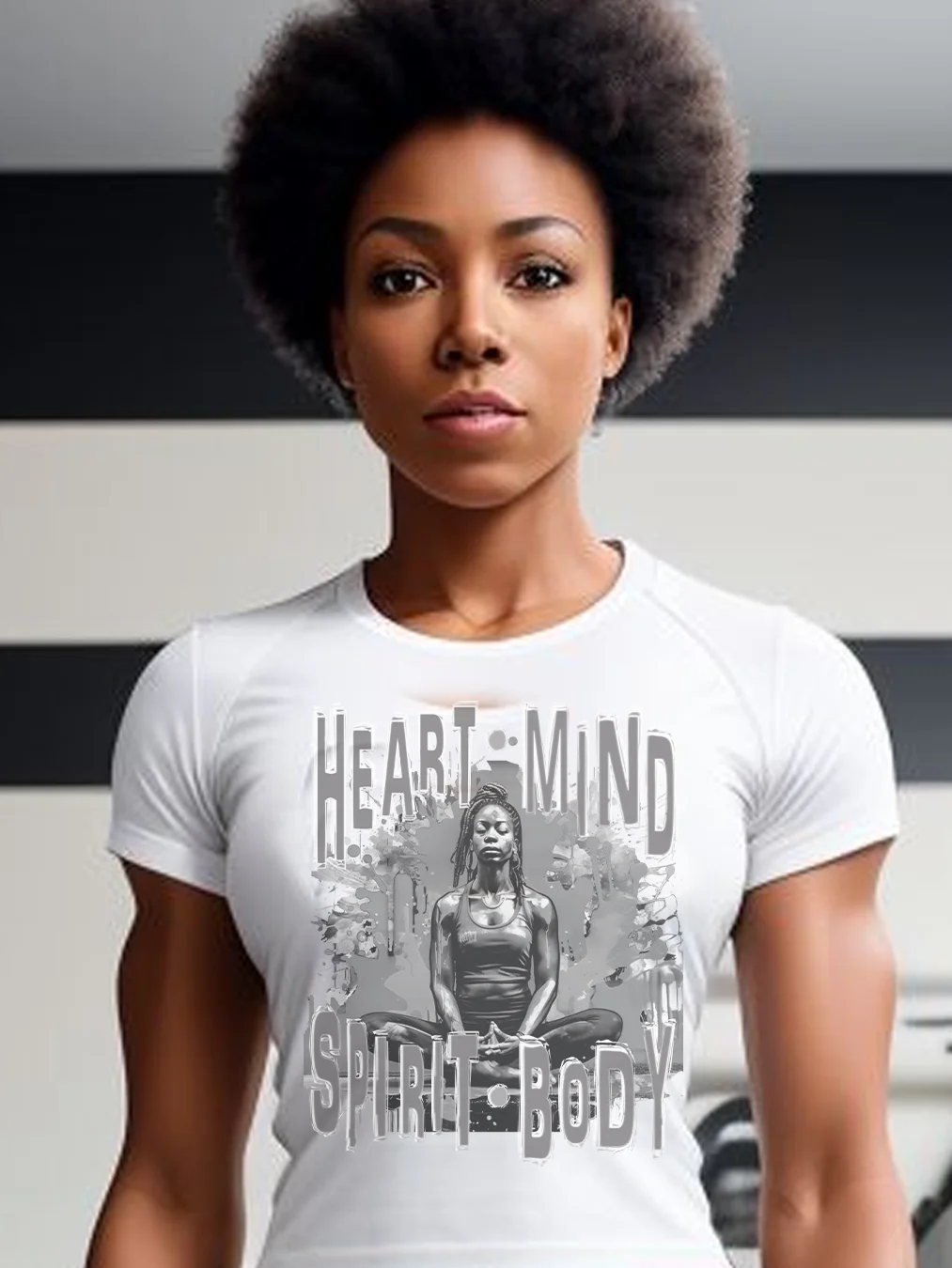 Takes Heart Mind Spirit Body Fitness Meditation Trainer T-Shirt product image (2)