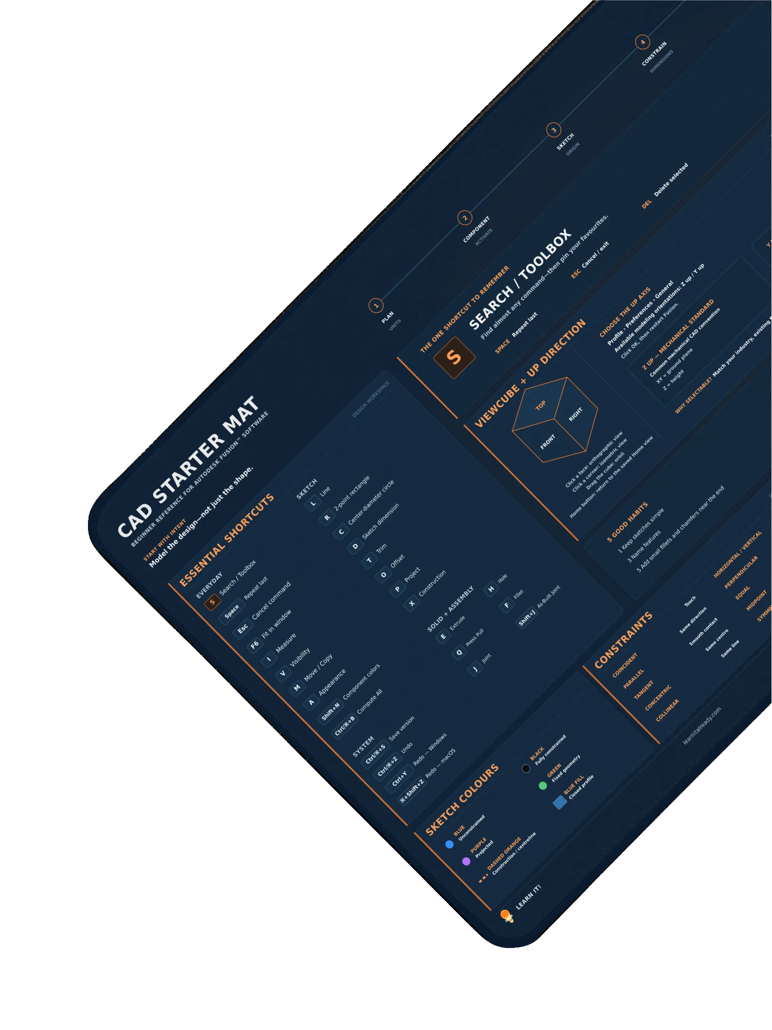 CAD Starter Mat - Blueprint Mode product image (3)